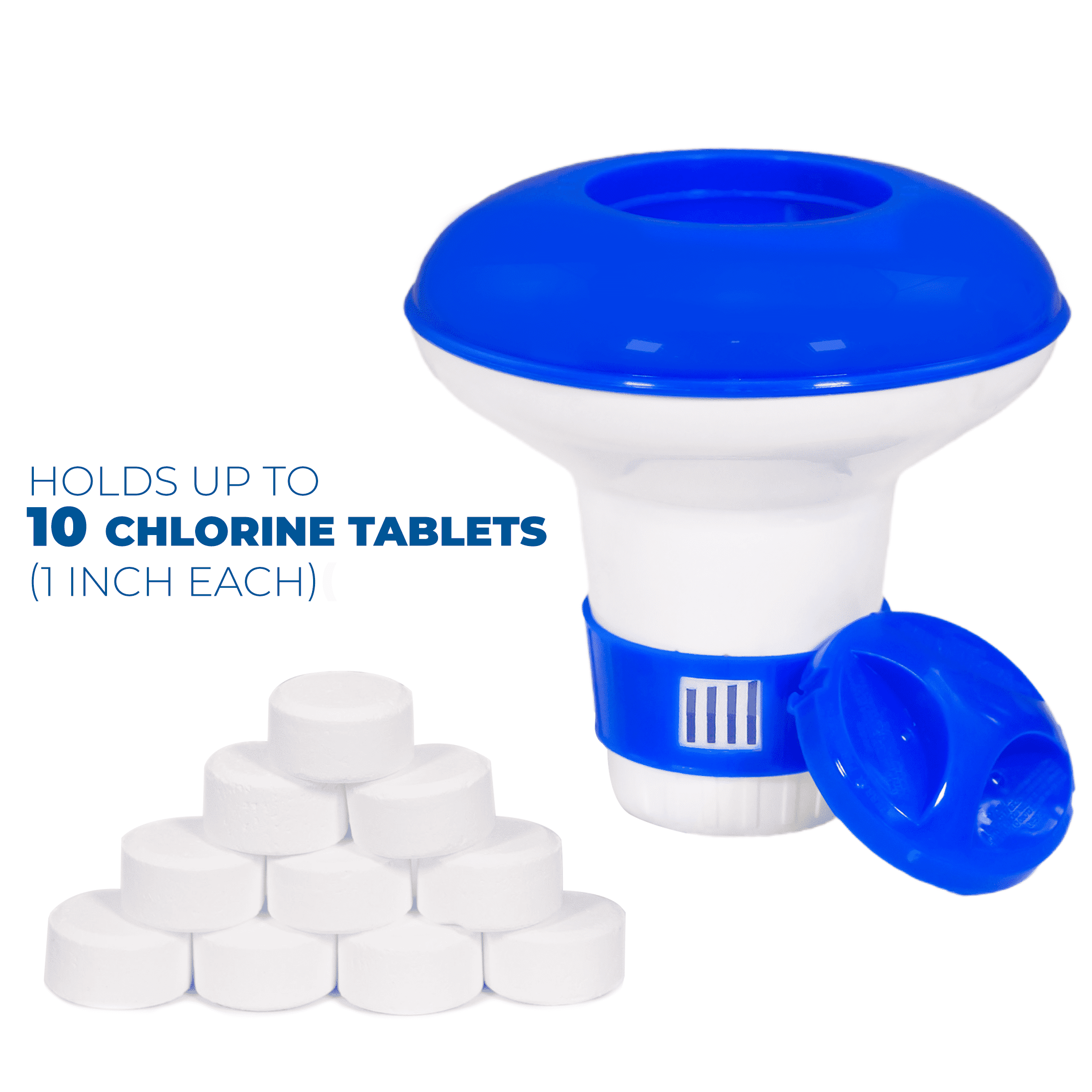 XtremepowerUS Pool Chlorine Dispenser for 1-Inch Tablets, Floating