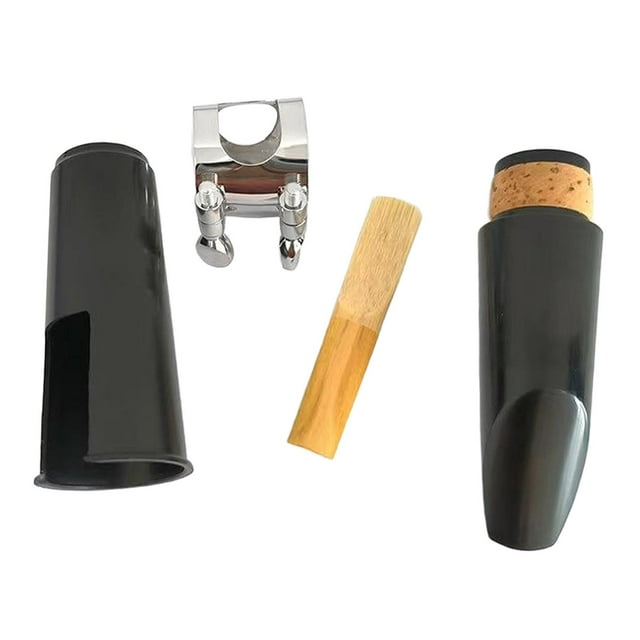 Xuanheng Clarinet Mouthpiece Kits Cap Musical Instruments Part for Performance Repair Silver clip