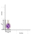 thumbnail image 3 of ANGARA Natural Vintage Style 1.6 ct Amethyst Pendant with Diamond Halo in 14K Rose Gold for Women (Size-9x7mm) | February Birthstone, Anniversary, Jewelry Gift for Women | Natural Amethyst Necklace, 3 of 9