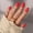 1X - Red Flag, variant on Valentines Day  Press On Nails - Red Flag | Short Almond Fake Nails in Vibrant Bright Red Hue with a Glazed Finish, Salon Quality | 15 Sizes - 30 Nail Kit with Glue