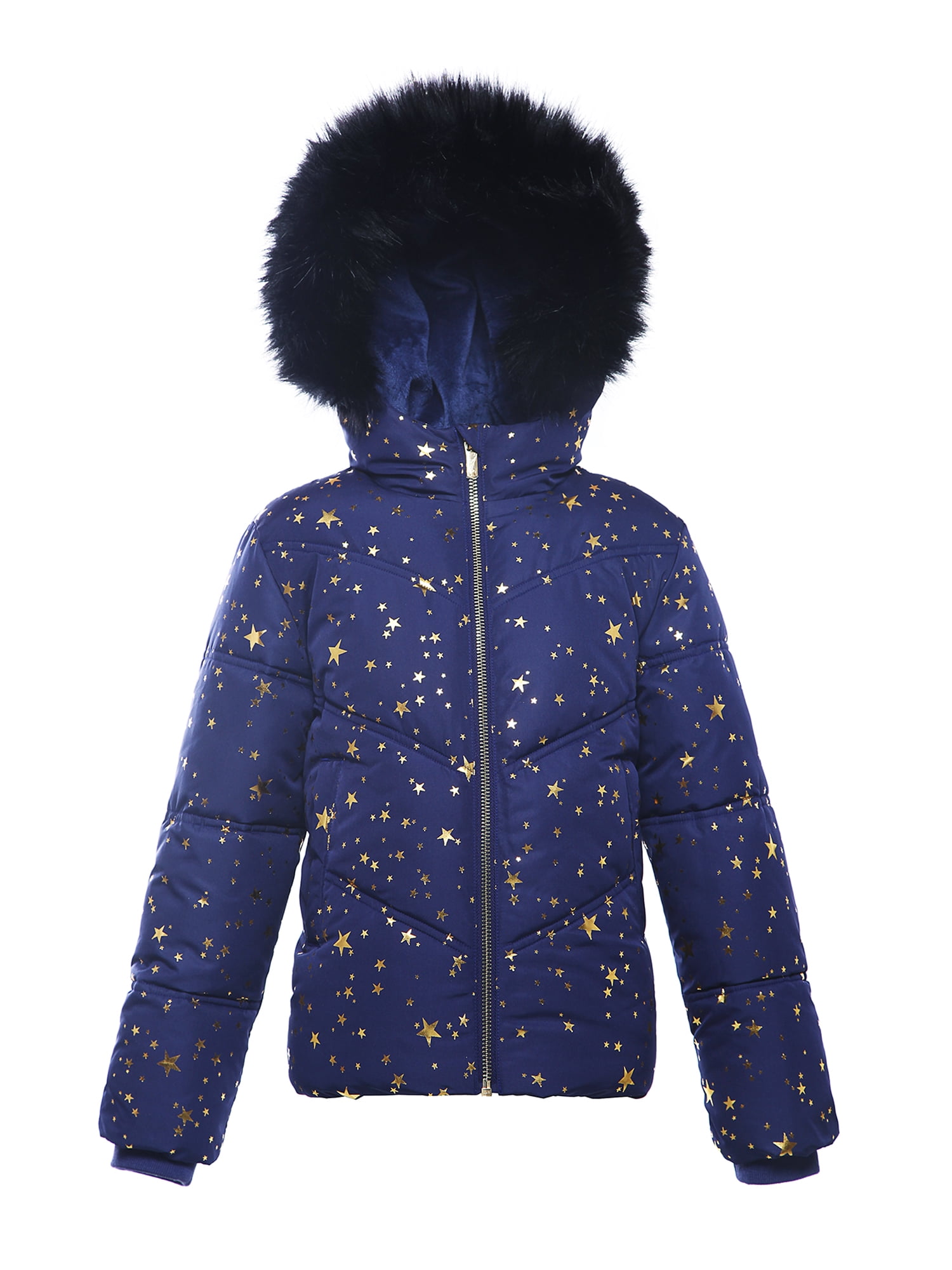4-16 DKNY Girls’ Winter Coat Weather Resistant Quilted Bubble Puffer Windbreaker Ski Jacket 