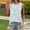 Sky Blue, variant on Women's Tops Sleeveless Flower Print Fashion Round Neck Short Sleeves Casual T-Shirt Top