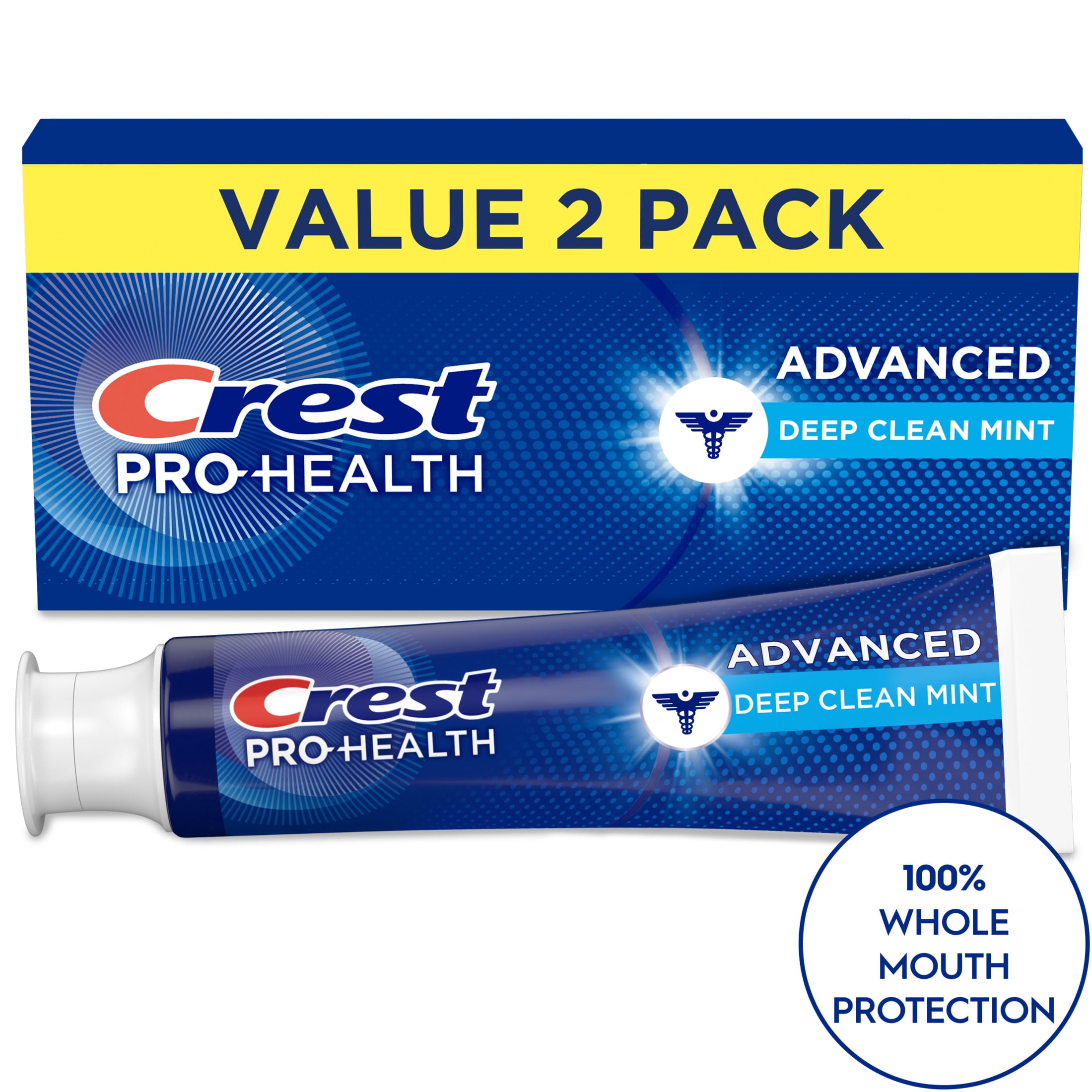 (6 pack) Crest Toothpaste, Pro-Health Advanced Deep Clean Mint Toothpaste (5.1oz) Twin Pack
