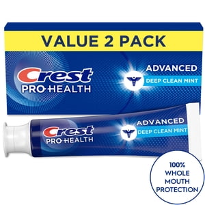 Crest Pro-Health Advanced Deep Clean Mint Toothpaste, 2 Pack