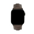 thumbnail image 6 of Bandini Mens Strap for Apple Watch Band Leather 44mm 45mm 42mm 41mm 40mm 38mm 49mm & Ultra for Men, Alligator Style for iWatch Series 9 8 45mm Band & 7 6 5 4 3 2 1 SE - Light Brown / Stitch / Black, 6 of 8