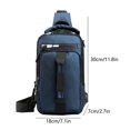 thumbnail image 3 of Rvasteizo Sling Bag For Men Women Shoulder Backpack Chest Bags Crossbody Daypack With Earphone Hole For Hiking Camping Outdoor Trip, 3 of 5
