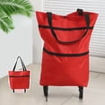 thumbnail image 1 of Foldable Hand Pull Cart With Wheels Lightweight Wagon For Home Garden Portable Trailer, 1 of 6
