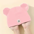 thumbnail image 4 of Staki Baby Hat Winter Infant Baby Beanie with Bear Ear Cute Winter Hat for Toddler Boys Girls Soft Knitted Cap(Light Pink,0-36 Months), 4 of 6