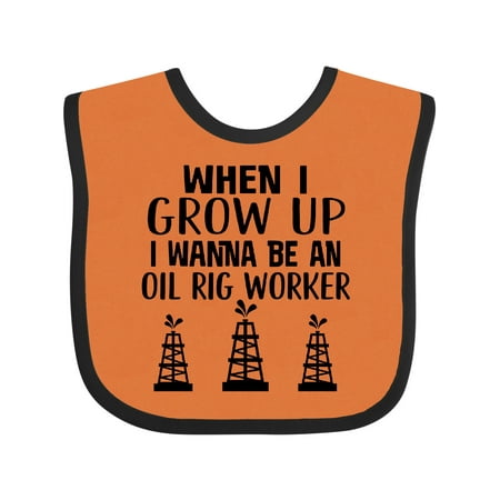 

Inktastic Future Oil Rig Worker Gift Baby Boy or Baby Girl Bib