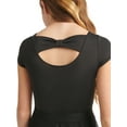 thumbnail image 3 of Justice Cap Sleeve Ballet Leotard for Girls with Bow Back, Sizes XXS-XL, 3 of 5