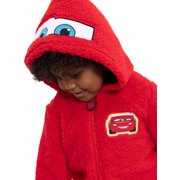 Disney Pixar Cars Toddler Boys Plush Fleece Full-Zip Cosplay Hoodie, Sizes 12M-5T