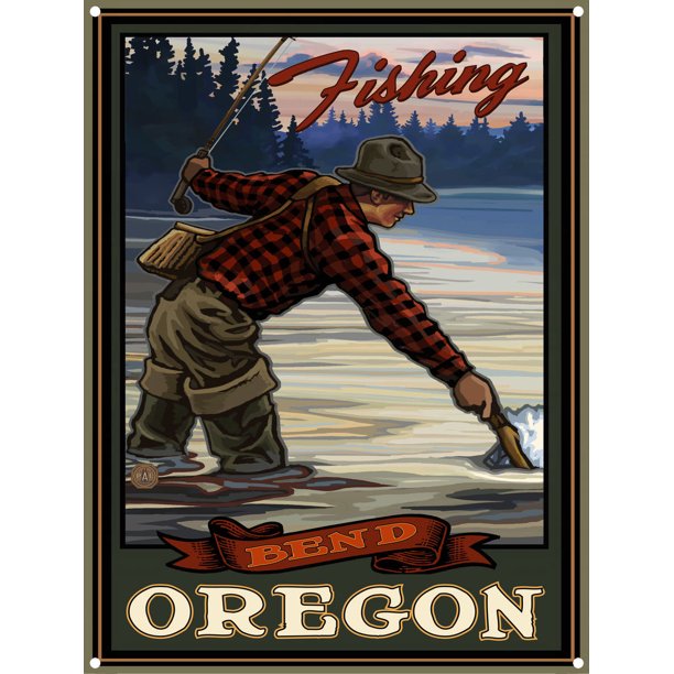 Bend Oregon Metal Art Print by Paul A. Lanquist (9" x 12") Walmart