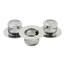 Bathtub Drain Cover, Bathroom Sink Strainer, Drain Hair Catcher for Bathtub Laundry Utility Sink, A (3-Pack)