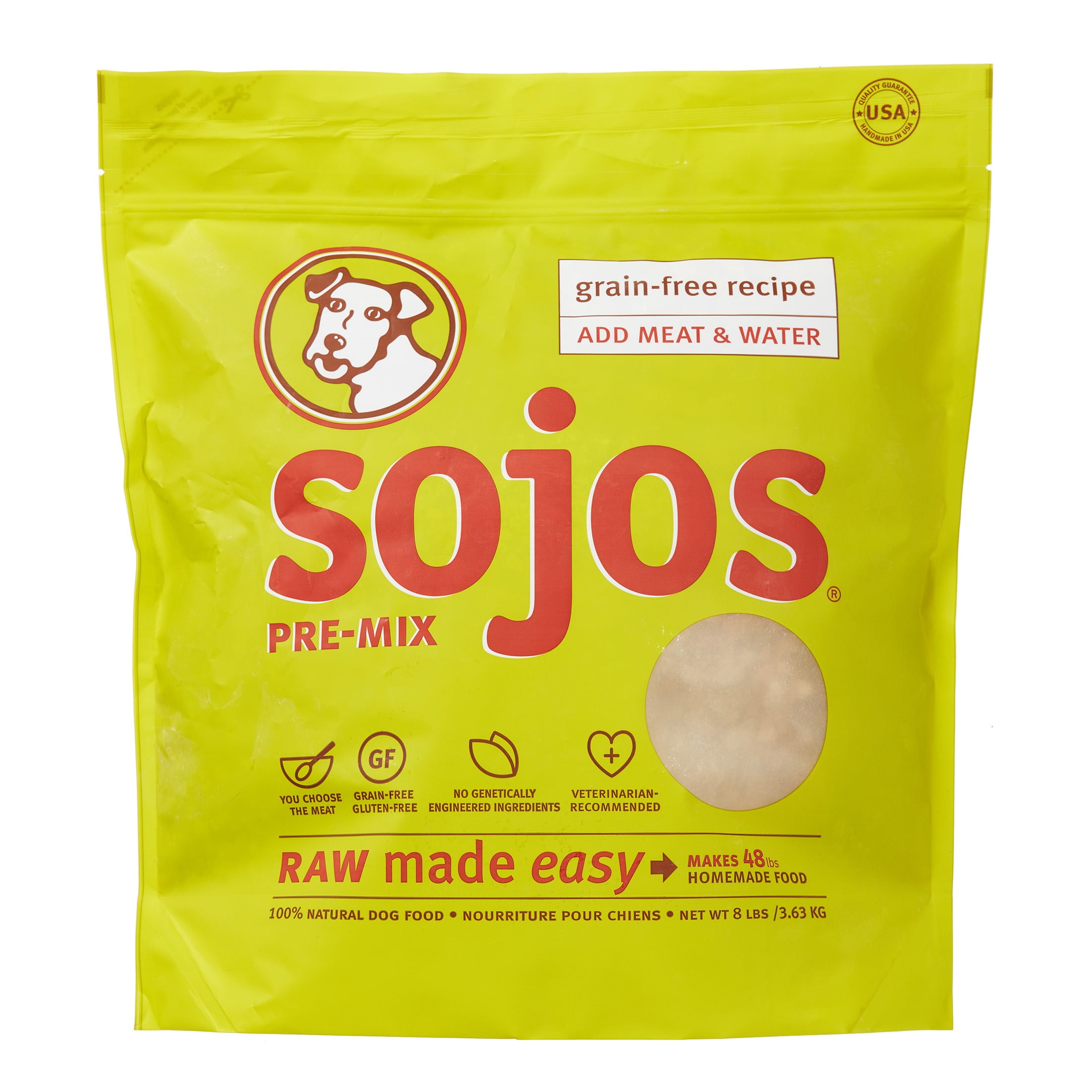 Sojos PreMix GrainFree Base Mix Dog Food, 8 lb
