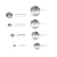 thumbnail image 1 of Juego de 8 tazas y cucharas medidoras apilables de acero inoxidable para cocina argén, 1 of 9