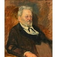 thumbnail image 3 of Josef Engelhart 15x17 Black Modern Framed Museum Art Print Titled - Ludwig Speidel Writer (1906), 3 of 5