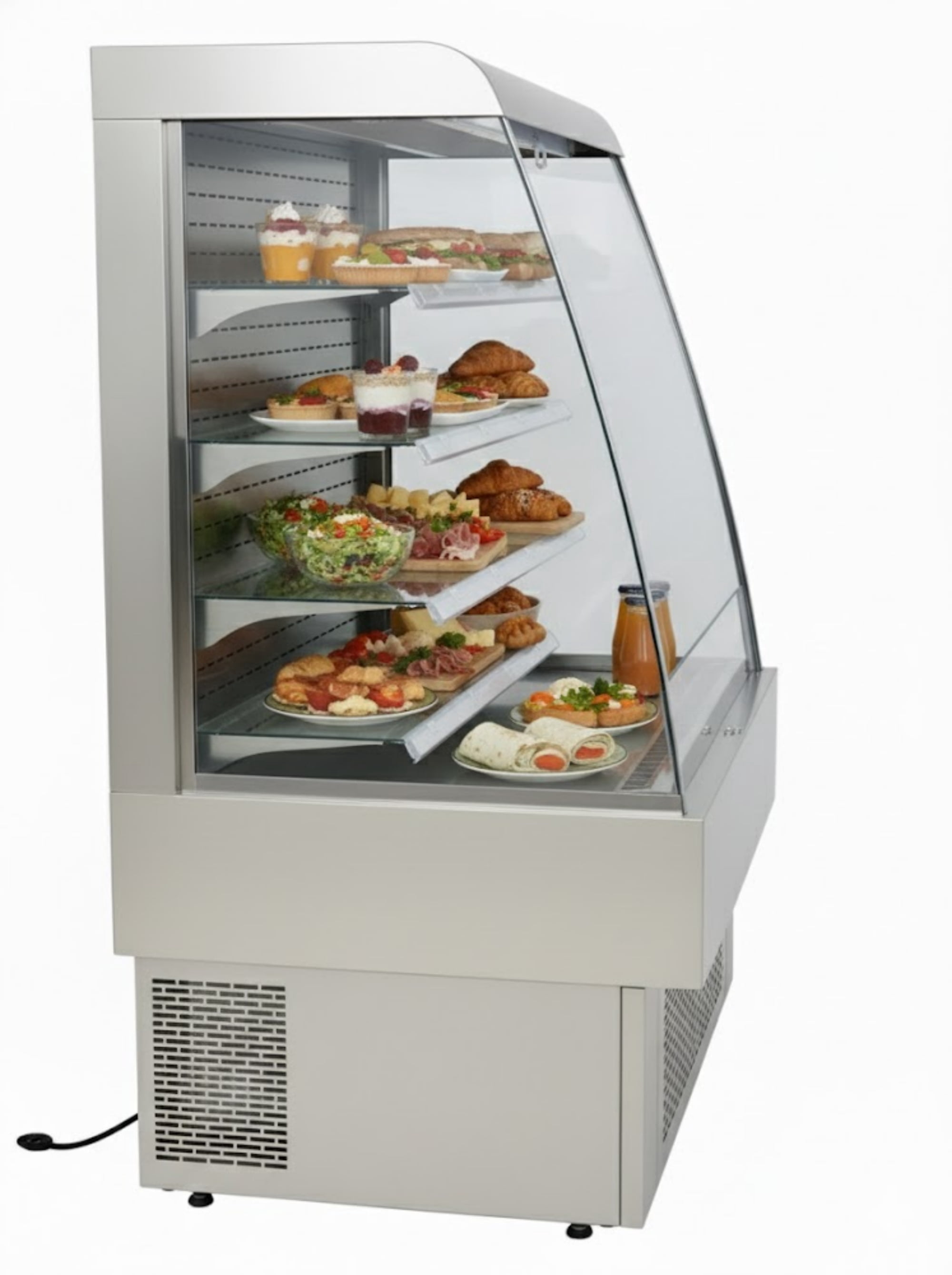 Cooler Depot  40" wide, 13.4 cu.ft Commercial Open Air Slope Merchandiser, ETL Certified.