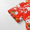 thumbnail image 4 of Stamzod Girls Summer Outfits Fashion Tropical Printing Girls Hawaiian Shirt with Pocket Casual Loose Short Sleeve Vacation Beach Button Down Shirt Orange 10 Years, 4 of 7