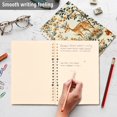 thumbnail image 4 of FORMRS 1-Subject Spiral Notebook 8" x 5" College Ruled 60 Refillable Sheet A5 Hard Cover, 2 Pack, Deer Pattern, 4 of 7