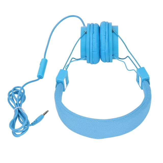 3.5mm Port Wired Gaming Headset, Foldable Stereo Bass Noise Isolation Headphone with with Microphone and Volume Control, Portable Wired Headphones for Smartphone Tablet Computer