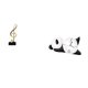 thumbnail image 1 of Figura de escritorio,Escultura de nota musical para escritorio,oficina,decoración del hogar,Reloj de pared,Reloj de pared Panda Decoración del hogar Lindo Creativo,Reloj de pared con forma de, 1 of 8