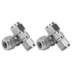 thumbnail image 4 of Tubo de compresión, 4 piezas Adaptador de tubo de compresión Adaptador de virola doble recto Adaptador de tubo de compresión de acero inoxidable optimizado para la excelencia VoborMX herramienta, 4 of 8