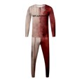 thumbnail image 4 of toraway Sets for Men Long Sleeve Men's Drop Print Two Piece Suit M, 4 of 4