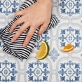 2 Piece Set Boho Kitchen Mats for Floor Bohemian Moroccan Tile Anti