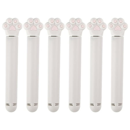 

Chips Bag Sealing Clip | Cartoon Cat Paw Shape Food Package Clamp with Good Sealing | 6 Pieces Snack Bag Sealers for Home Kitchen Office