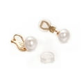 thumbnail image 3 of Yoursfs Clip on Pearl Small Earrings for Women Simple Non Pierced Stud Gold Plated Jewelry Gifts, 3 of 5