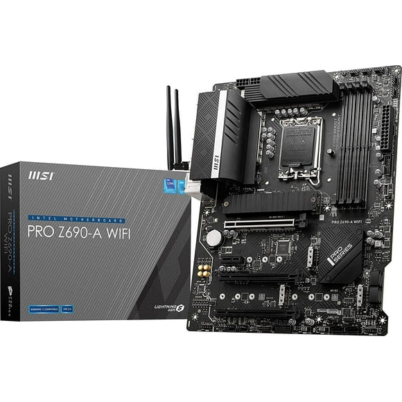 MSI PRO Z690-A WiFi ProSeries Motherboard (ATX, 12th Gen Intel Core, LGA 1700 Socket, DDR5, PCIe 5, 2.5G LAN, M.2 Slots, Wi-Fi 6E) (Renewed)