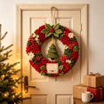 thumbnail image 4 of Christmas Wreath DIY Kit,Christmas Wreath Making Kit for Beginner & Adults, Fabric Craft Kit,DIY Holiday Decor, Handmade Christmas Art Project Gift, 4 of 8