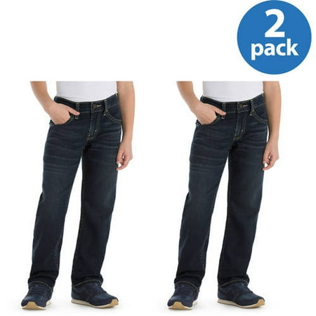Little Levis - Signature by Levi Strauss & Co. Boys Athletic Knit Jeans 2 Pack Value Bundle