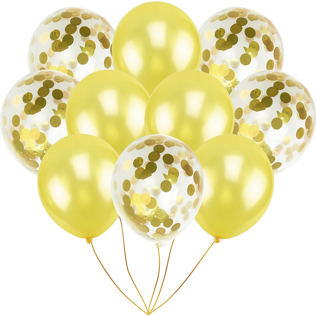 Acquiesce Michelangelo Wade MIARHB 12'' Confetti Balloons 10x/set Latex Wedding Party Baby Shower  Birthday Decor - Walmart.com