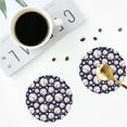 thumbnail image 4 of Vsdgher Cute Basebal Print Leather Coasters for Drinks, Durable Drink Coasters 4 Set for Tabletop Protection, Luxurious Home Décor and Housewarming Gift-Round Shape, 4 of 6