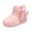 Pink, variant on ZACPNCV Toddler Warm Faux Fur Lined Boots Kids Girls Boys Winter Non Slip Snow Boots Outdoor Shoes Black
