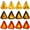 12PCS, variant on Yucurem Christmas Hanging Triangle Lantern with LED Lights, Light Up Christmas Theme Night Light for Christmas Tree & Home Decor Gifts (White Santa)