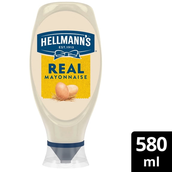 Hellmann's Real Mayonnaise Squeezy 580ml, Imported from Britain