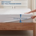 thumbnail image 4 of Protector de colchón BEDLORE, impermeable, tamaño completo, blanco, 4 of 7