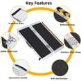 thumbnail image 4 of Bingirl 4FT Portable Wheelchair Ramp - Featuring a Transition Plate, Aluminum Construction, Non - Skid Surface, Reflective Strips, and a 600 - Lbs Weight Capacity, 4 of 6