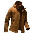 Sale EAUFUM Long Sleeve Work Shirts for Men Fleece Full Zip Hoodie