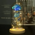 thumbnail image 5 of Eternal Flower, Fake Flowers Enchanted Rose in Glass Dome Rose lamp Gifts, LED Light Romantic Home Decor Gifts for Valentine's Day Mother's Day Wedding Anniversary, 5 of 8
