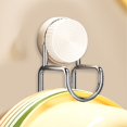 thumbnail image 6 of Suction Cup Wall Mount Hook, Heavy Duty Stainless Steel Multifunctional Hanger, Removable Reusable Holder, Waterproof Bathroom Hook for Tile, Glass and Smooth Wall Surfaces, 6 of 7