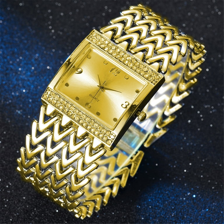 Wide strap watch for ladies sale