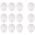 thumbnail image 1 of 12 Pack 3 Inch Easter Foam Egg White Styrofoam Egg Craft Egg Foam Natural Polystyrene Egg Foam Handm, 1 of 5