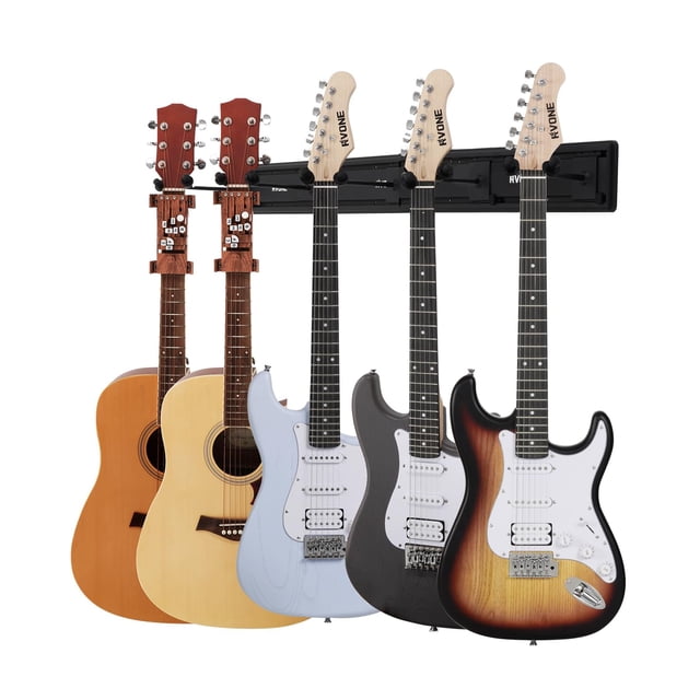 Colgadores de pared para guitarra RVONE para varias guitarras (5)