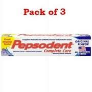 Pepsodent Complete Care Toothpaste Original Flavor 5.5 oz Pack of 3