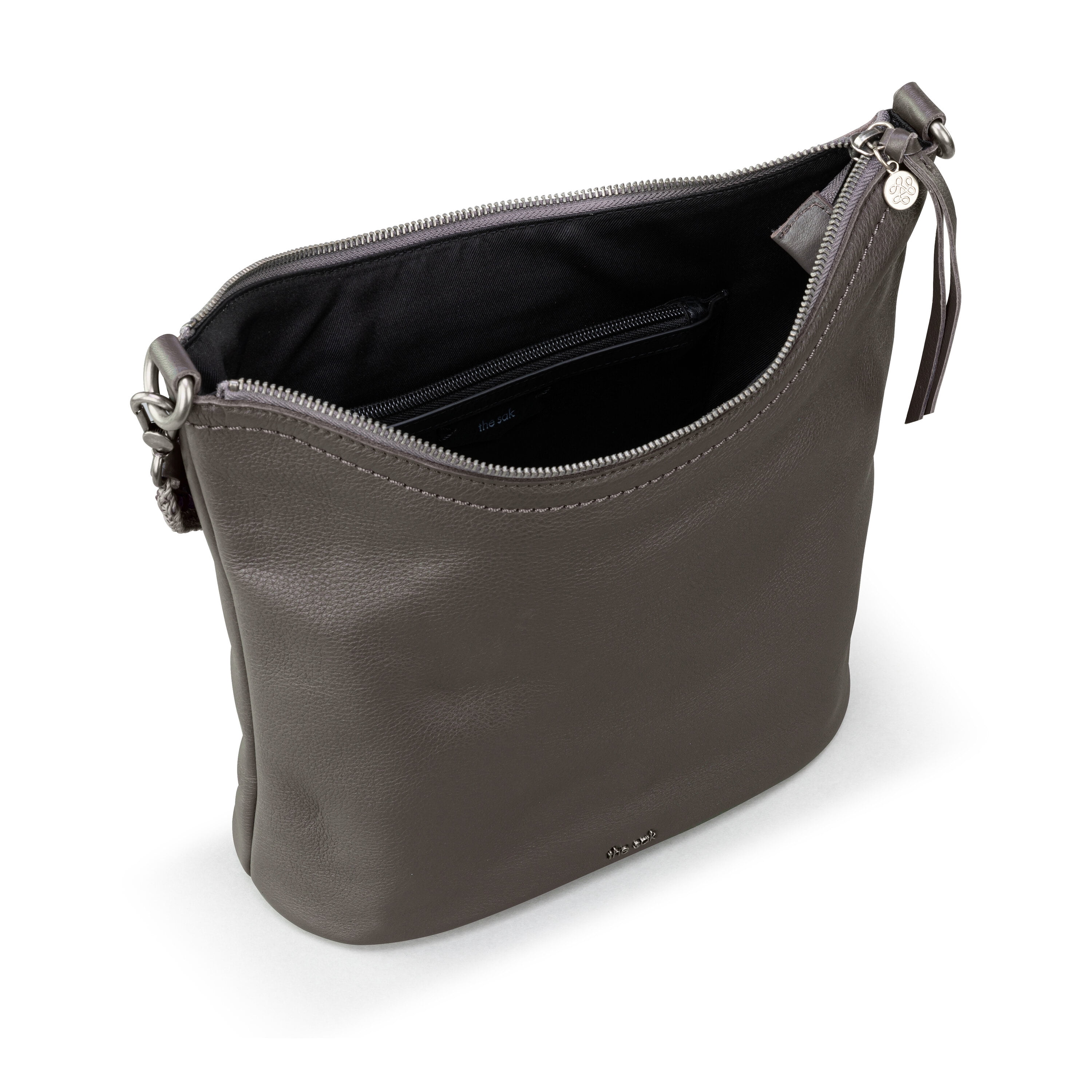 THE SAK NWT Handbag Purse Chocolate Brown Leather 437682 | Black leather  handbags, Brown shoulder bag, Leather shoulder purse