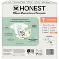 thumbnail image 6 of The Honest Company Clean Conscious Diapers® Up to 100% Leak Protection Designed to Protect Delicate Skin Hypoallergenic + Fragrance Free Barnyard Babies + Pattern Play, Size 7, 32 Count, 6 of 9