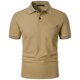 thumbnail image 4 of pstuiky Camisas de manga corta para hombre, Camisa de manga corta con cuello vuelto, versátil, de color liso y estilo informal para hombre camisas casuales para hombre xxxl, 4 of 5
